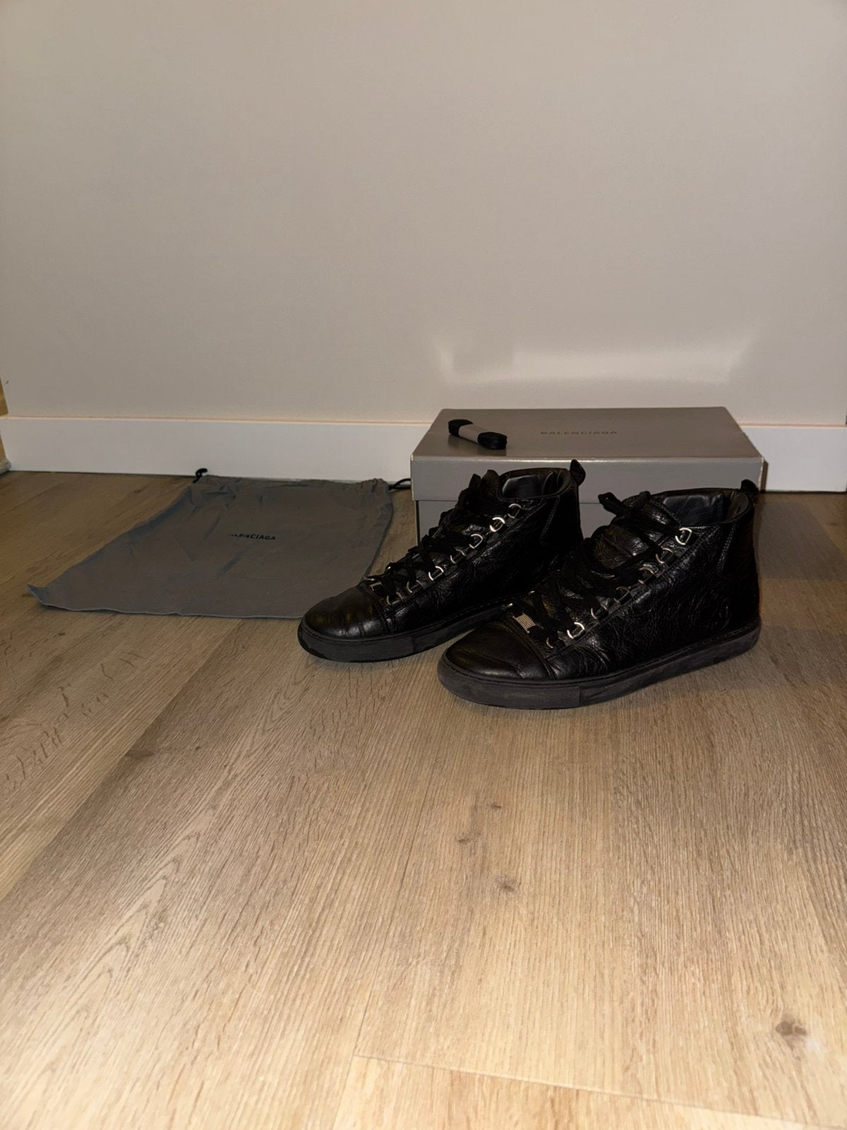 Balenciaga Arena High Top Zwart Maat 44, Kleding | Heren, Schoenen, Zwart, Ophalen of Verzenden, Sneakers of Gympen, Zo goed als nieuw