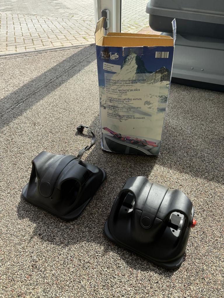 Magnetische skidrager, Ophalen, Gebruikt