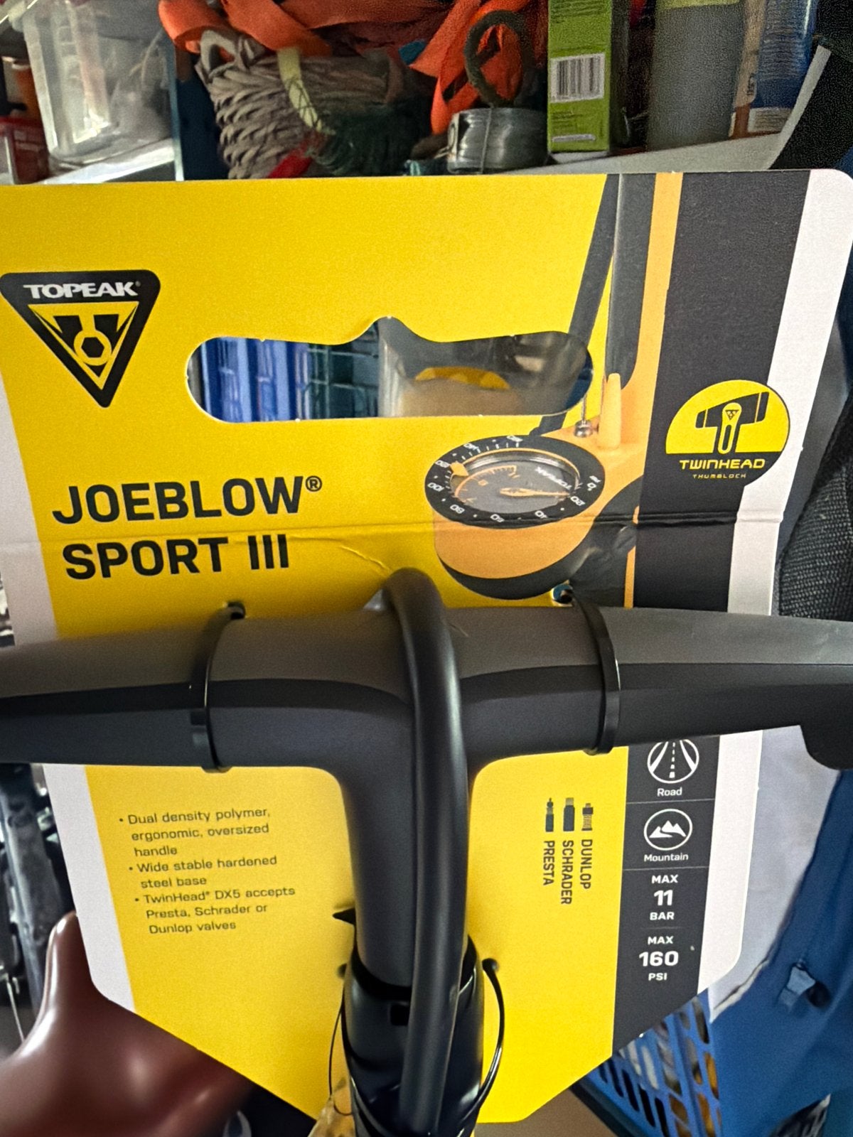 Topeak JoeBlow Sport III Fiets Pomp met Drukmeter, Ophalen, Drukmeter, Nieuw