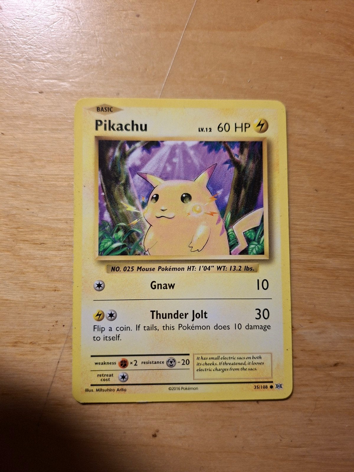 Pikachu Pokémon Kaart, Hobby en Vrije tijd, Verzamelkaartspellen | Pokémon, Ophalen of Verzenden, Zo goed als nieuw, Losse kaart