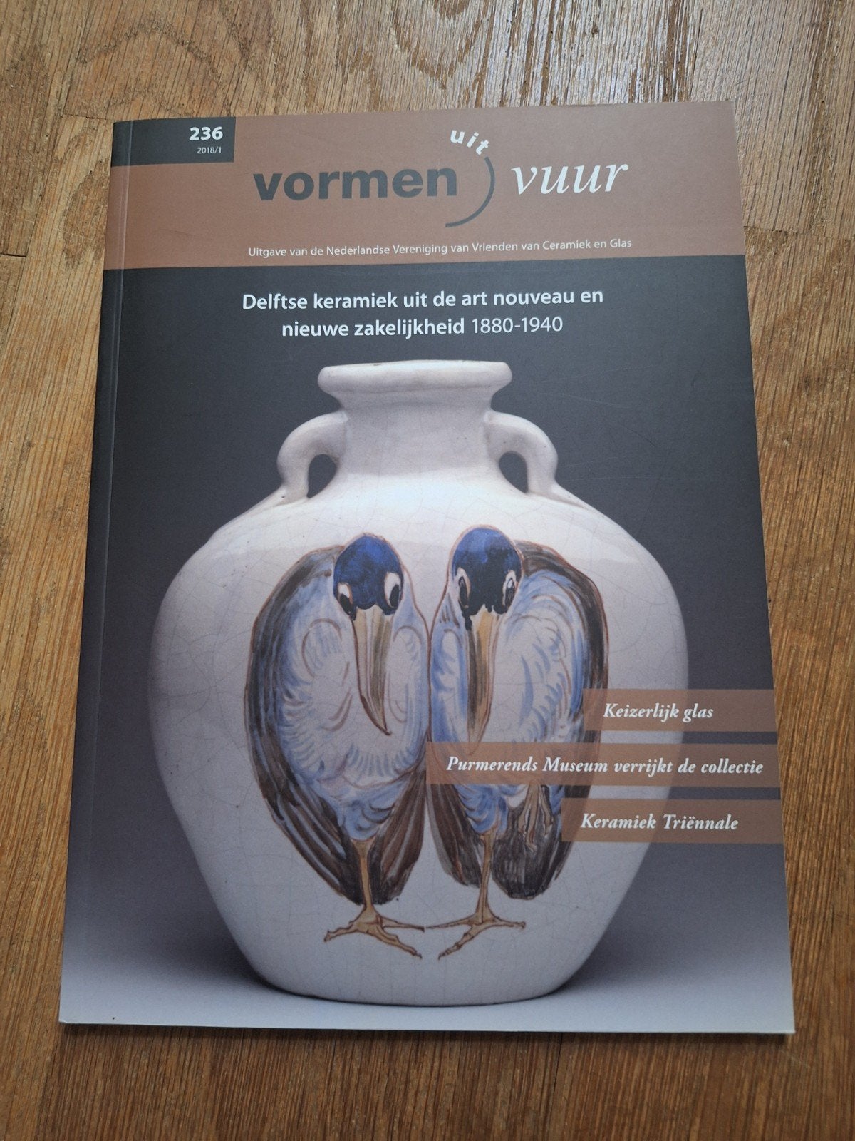 Vormen uit Vuur 236 2018/1 Lanooij Purmerend Jugendstil, Ophalen of Verzenden, Zo goed als nieuw, Overige typen