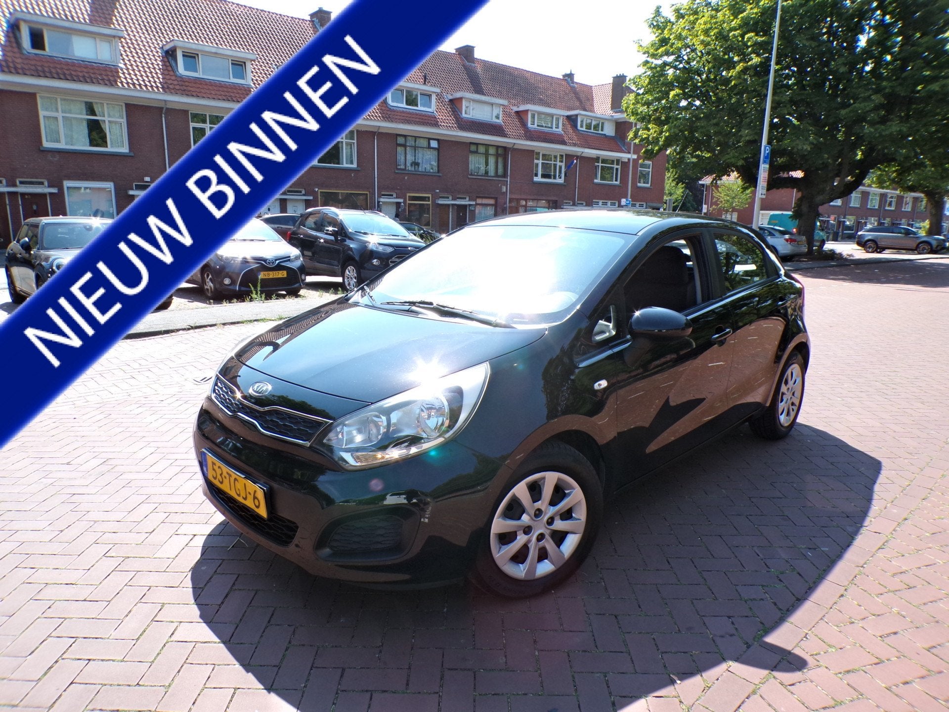 Kia Rio 1.2 CVVT Comfort Pack van 1e eigenaar (bj 2012), Euro 5, 4 cilinders, Elektrische ramen, Zwart