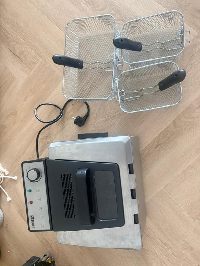 Deep fryer - frituurpan - 3 baskets - large size, Ophalen, Zo goed als nieuw