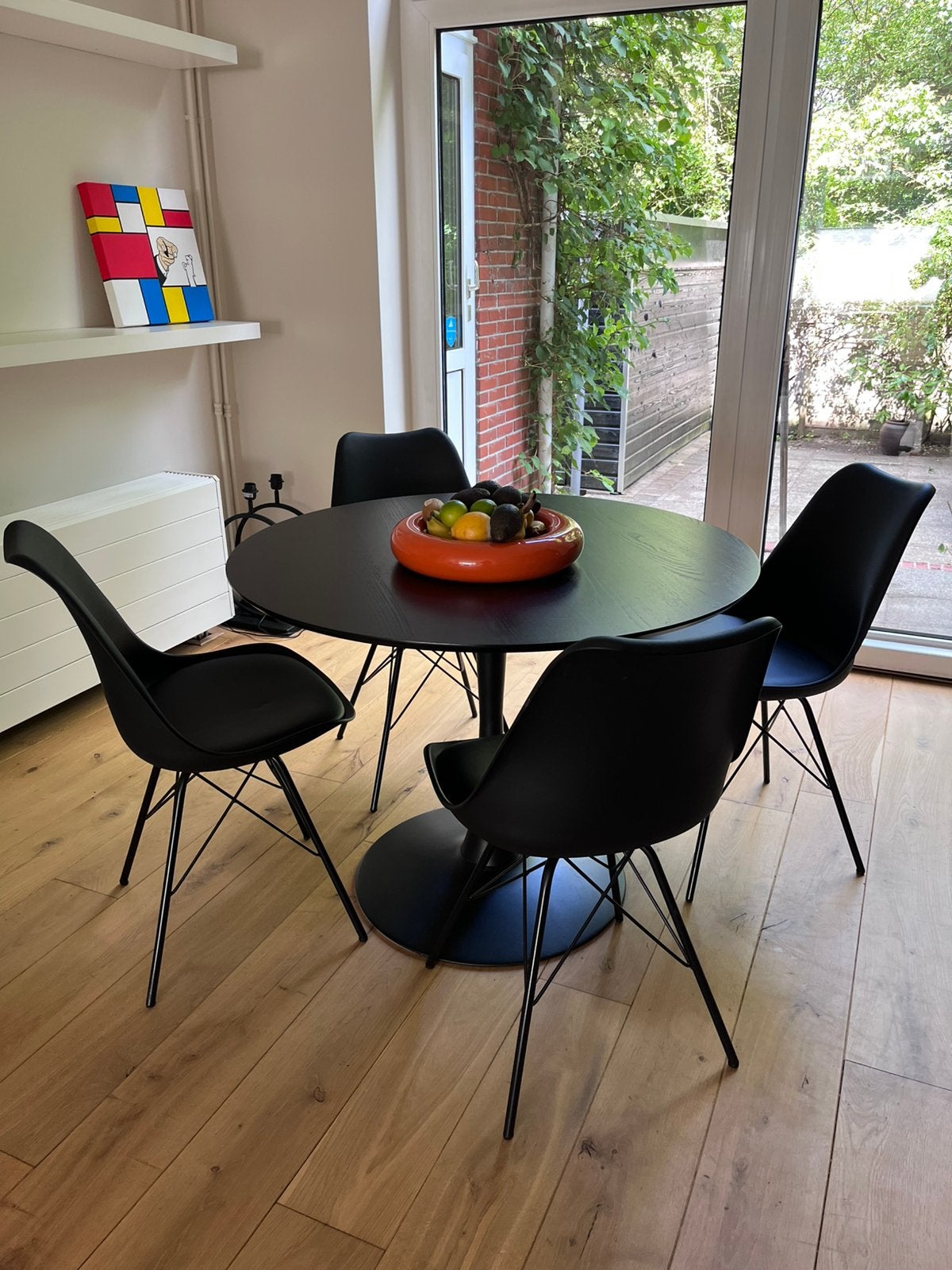 Eettafel set met stoelen, Ophalen, Gebruikt, 50 tot 100 cm, Vier personen