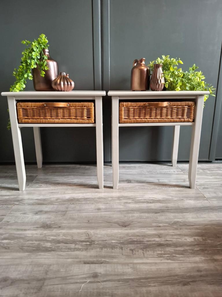 Nachtkastjes - kastjes - set, Huis en Inrichting, Slaapkamer | Nachtkastjes, Ophalen, Minder dan 45 cm, 55 tot 70 cm