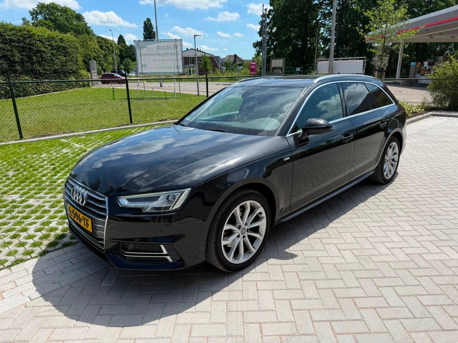 Prachtige Audi A4 1.4 Tfsi 150pk S Tronic 2017 Zwart, Auto's, Audi, Bluetooth, Stof, Euro 6, 4 cilinders