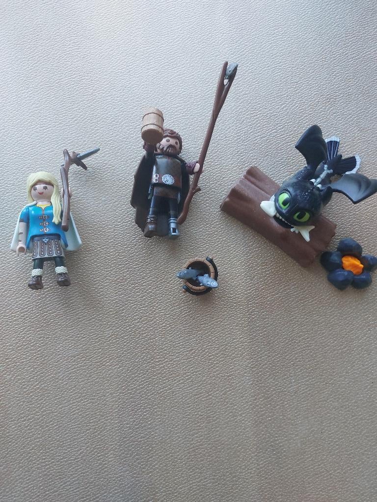 playmobil Hikkie en Astrid met babydraak, Ophalen of Verzenden, Zo goed als nieuw