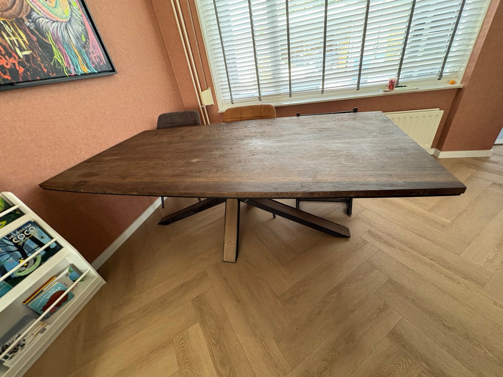 Henders & Hazel Cubo eettafel 210 cm - Zeer goede staat, Ophalen, 100 tot 150 cm, Eikenhout, 200 cm of meer