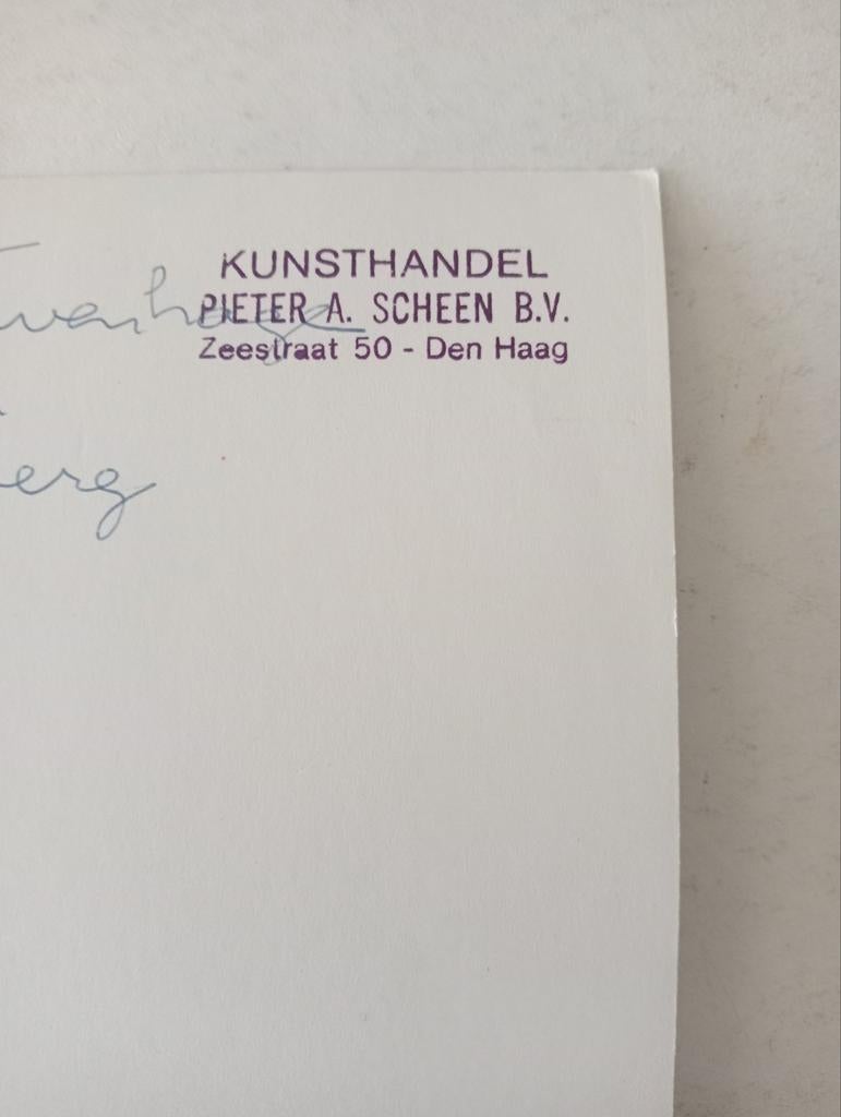 Persfoto Klinkenberg Kunsthandel Pieter Scheen, Ophalen of Verzenden