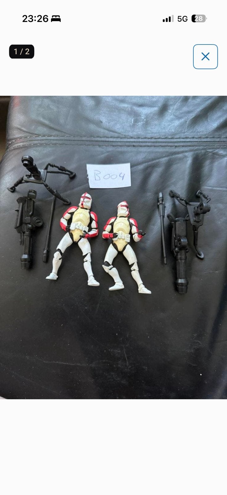 Star wars 2 clone troopers met gunner, Ophalen of Verzenden, Zo goed als nieuw, Actiefiguurtje