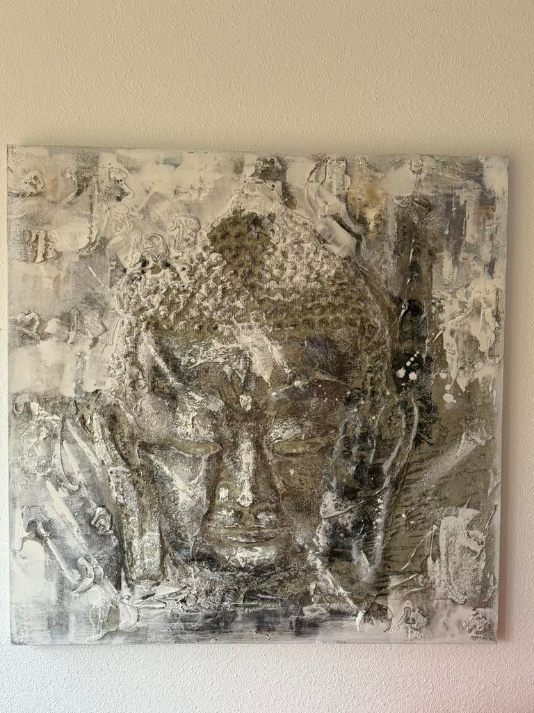 Mooi schilderij Buddha, Ophalen of Verzenden