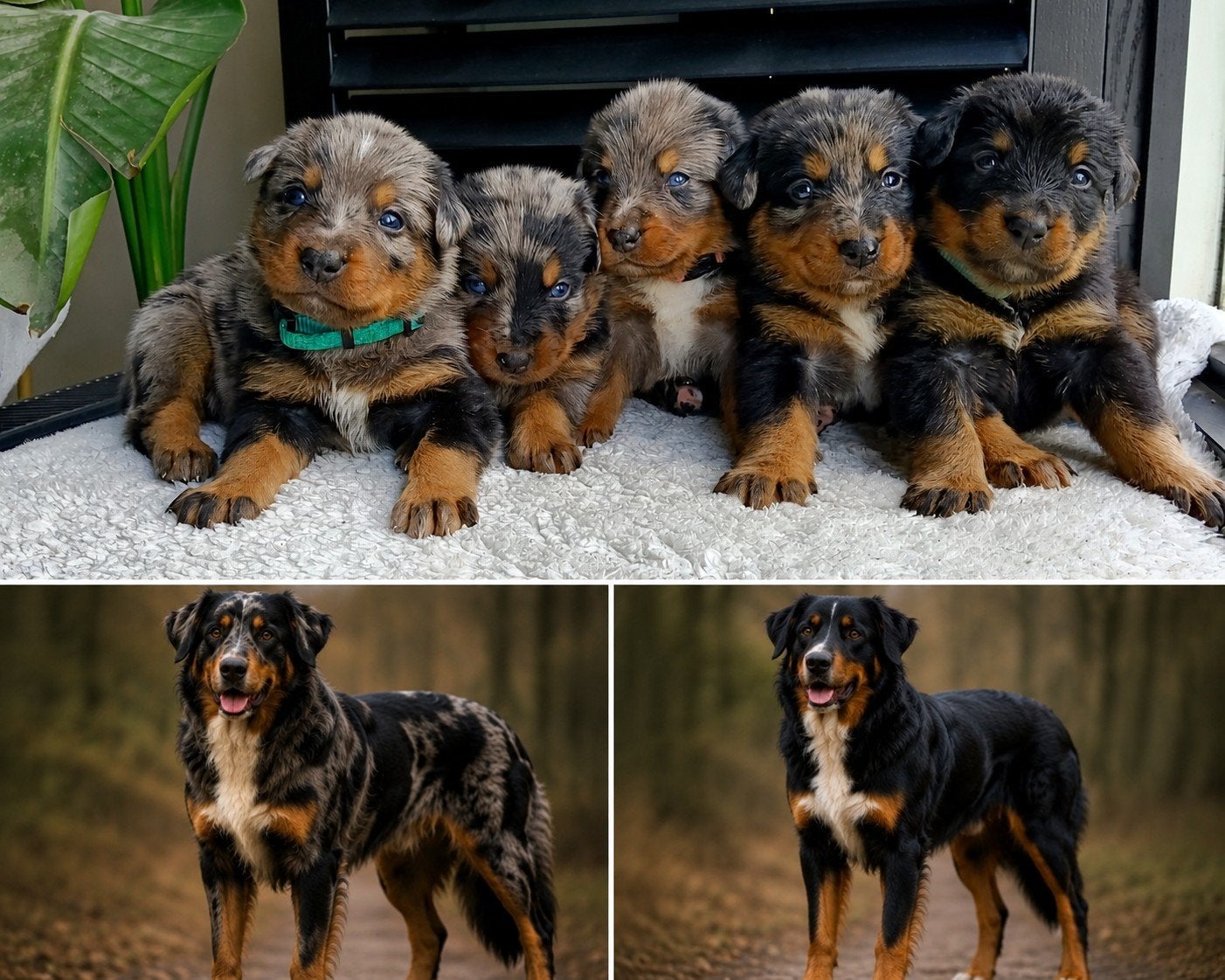 Beaucer Sennen pups!!! Merle & Tricolor!!, Parvo, Overige rassen, 8 tot 15 weken, Meerdere