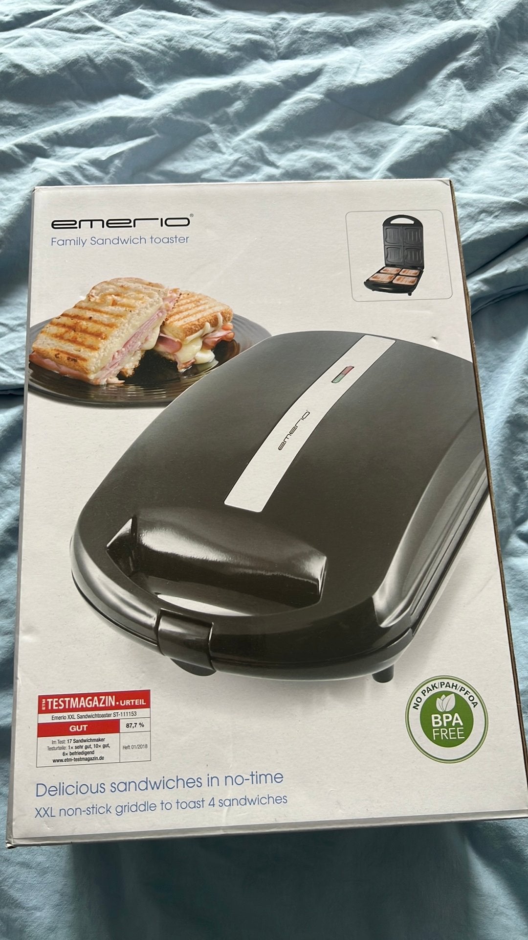Nieuw Tosti apparaat, Witgoed en Apparatuur, Wafelijzers, Ophalen, Zo goed als nieuw