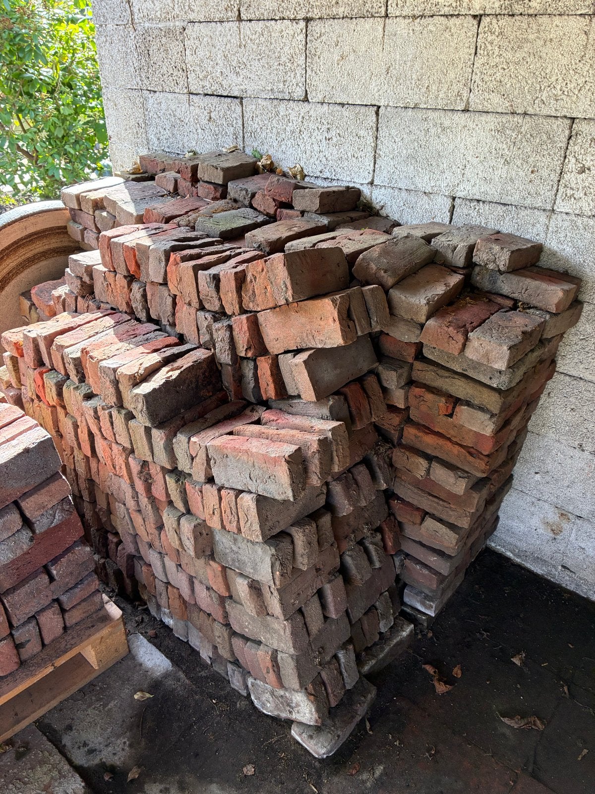 Handgevormde bakstenen 21x9x5cm, ~800 stuks, Ophalen, Gebruikt, Bakstenen