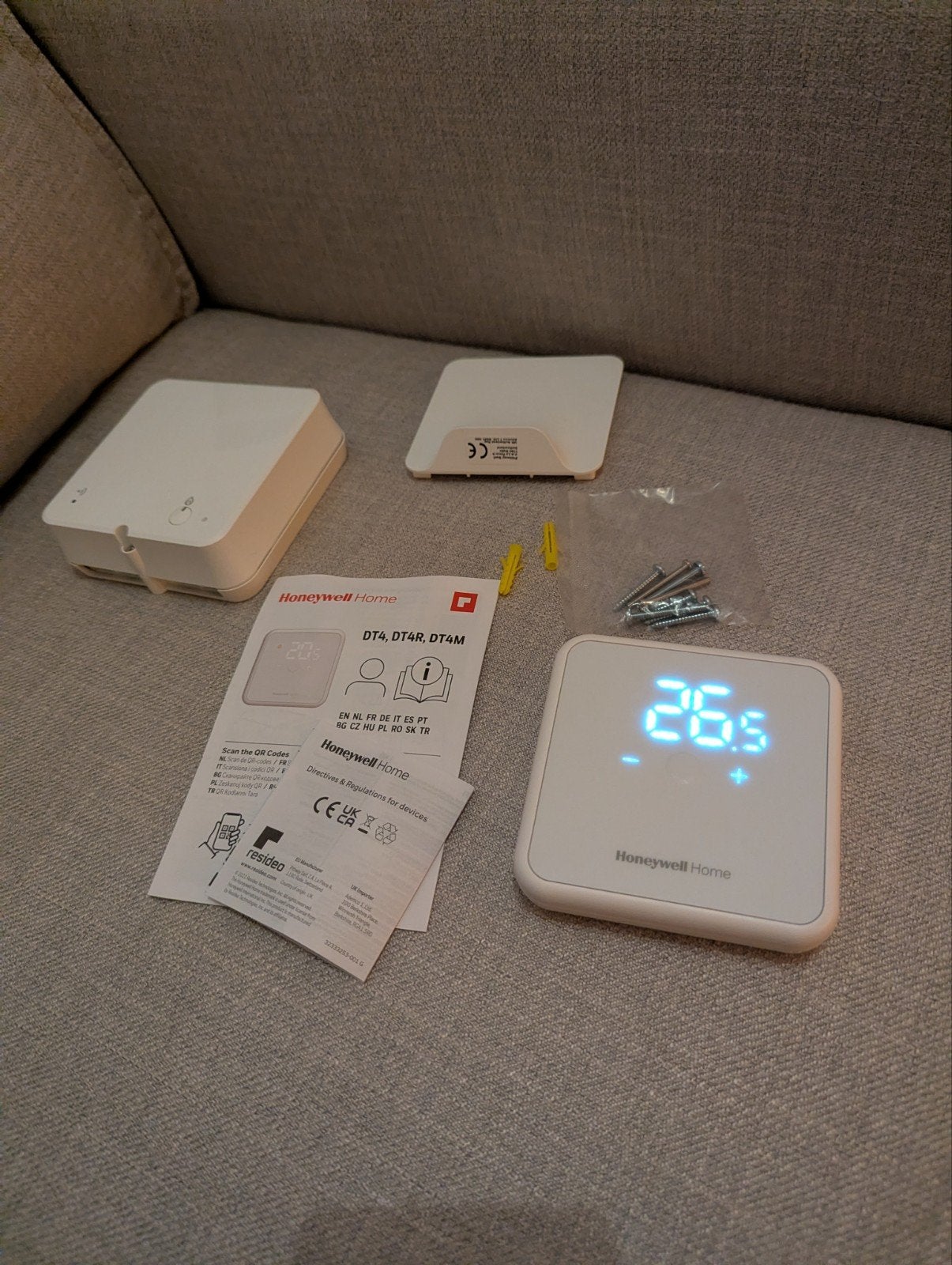 Honeywell Home ruimtethermostaat DT4R draadloos Opentherm, Ophalen, Zo goed als nieuw