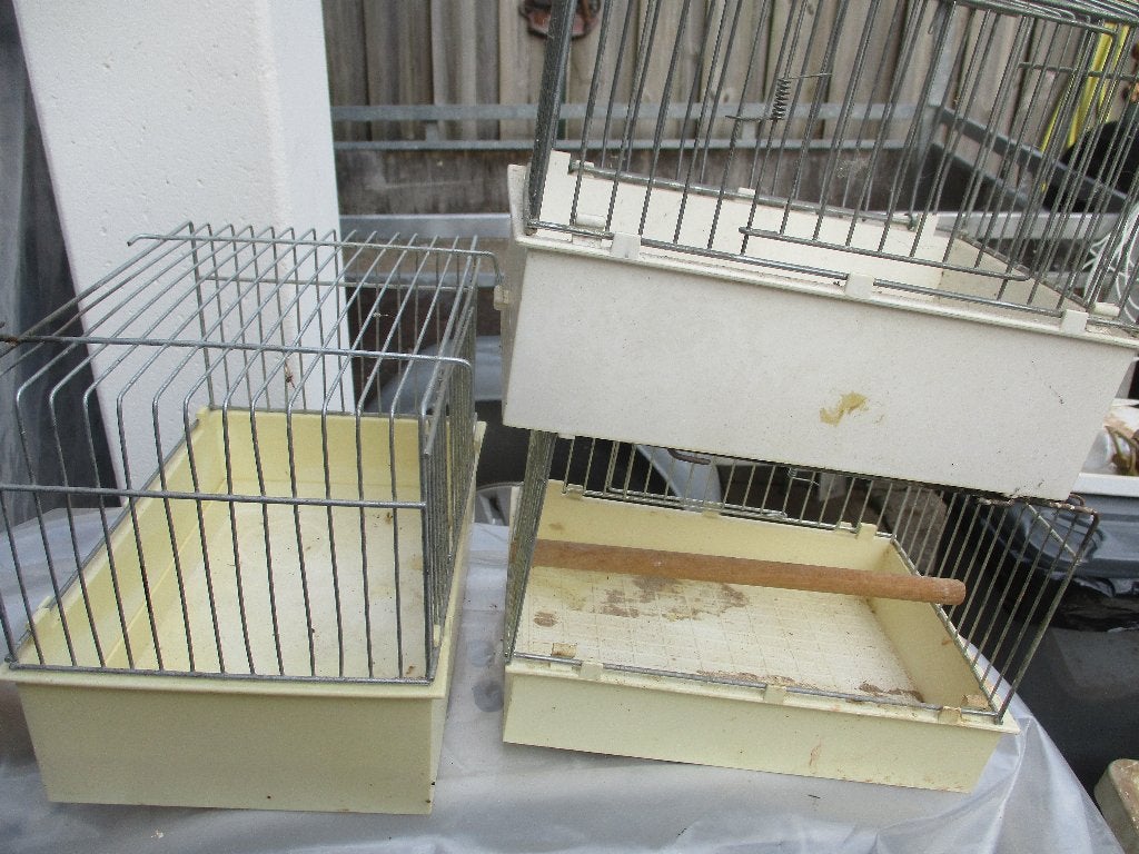 3 voorhang kooien, Ophalen, Zo goed als nieuw, Metaal, Vogelkooi