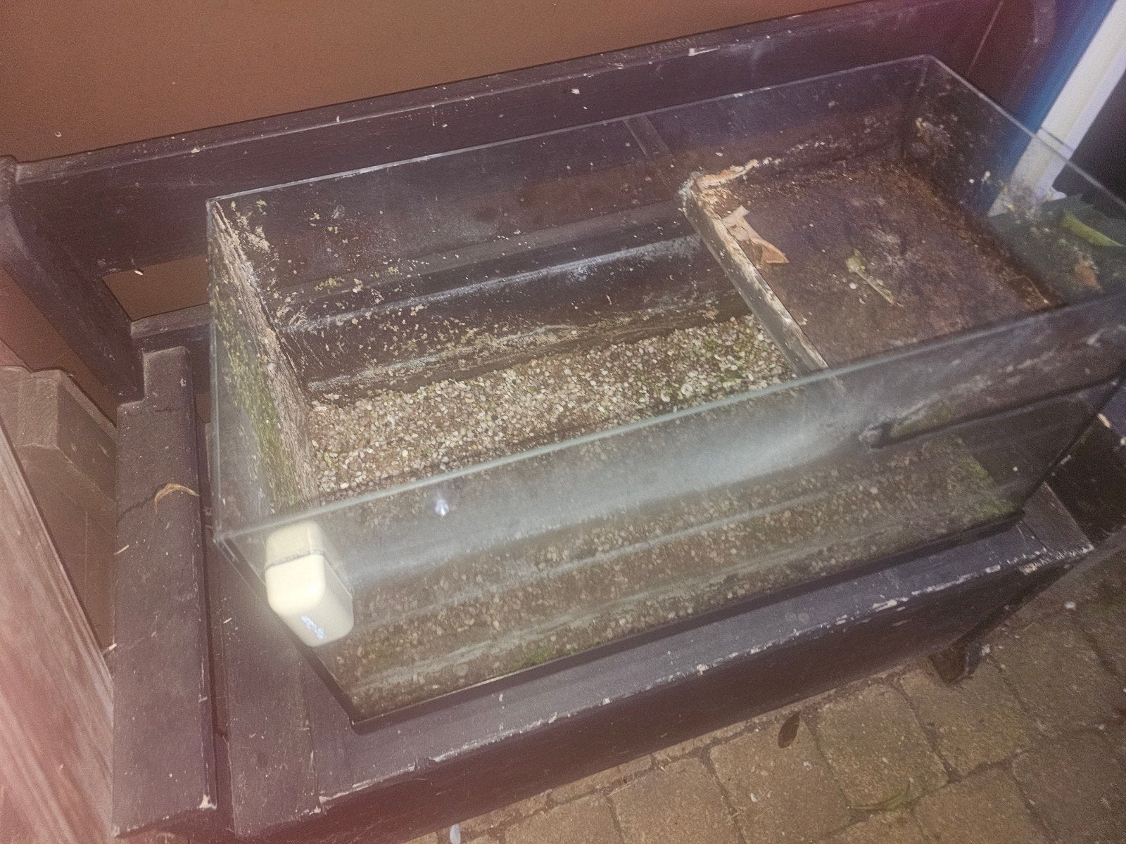 aquarium  / schildpadden bak niet lekker, Ophalen