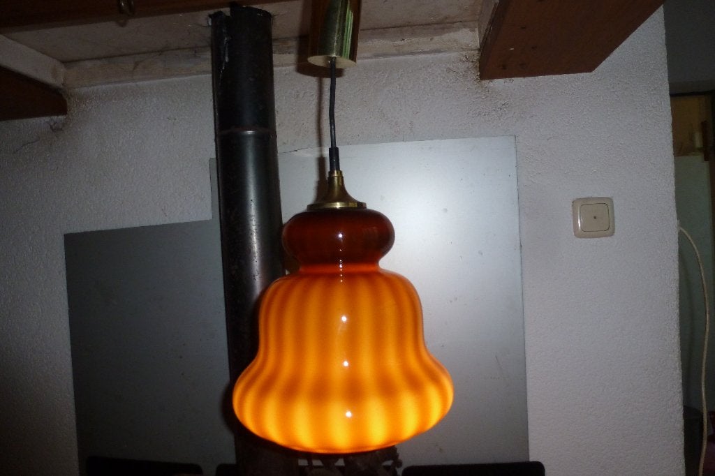 PEILL&PUTZLER,HANGLAMP,sixties,70s,POP,MID-CENTURY,vintage, Gebruikt, Glas, SIXTIES,ZEVENTIES,POP,MID-CENTURY, E27 (groot)