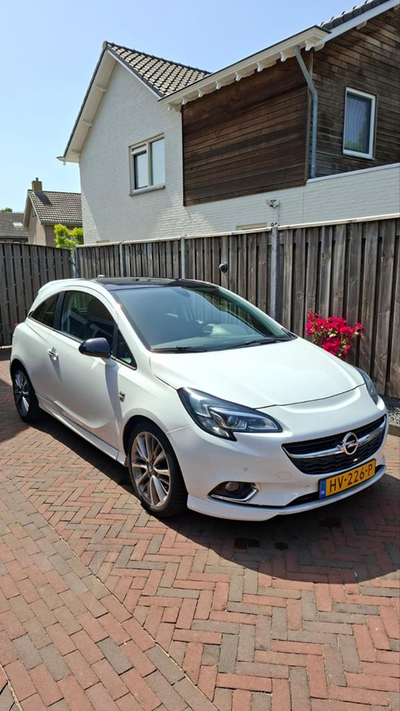 Opel Corsa OPC-Line 2016, Auto's, Voorwielaandrijving, 1141 kg, 4 cilinders, Leder en Stof