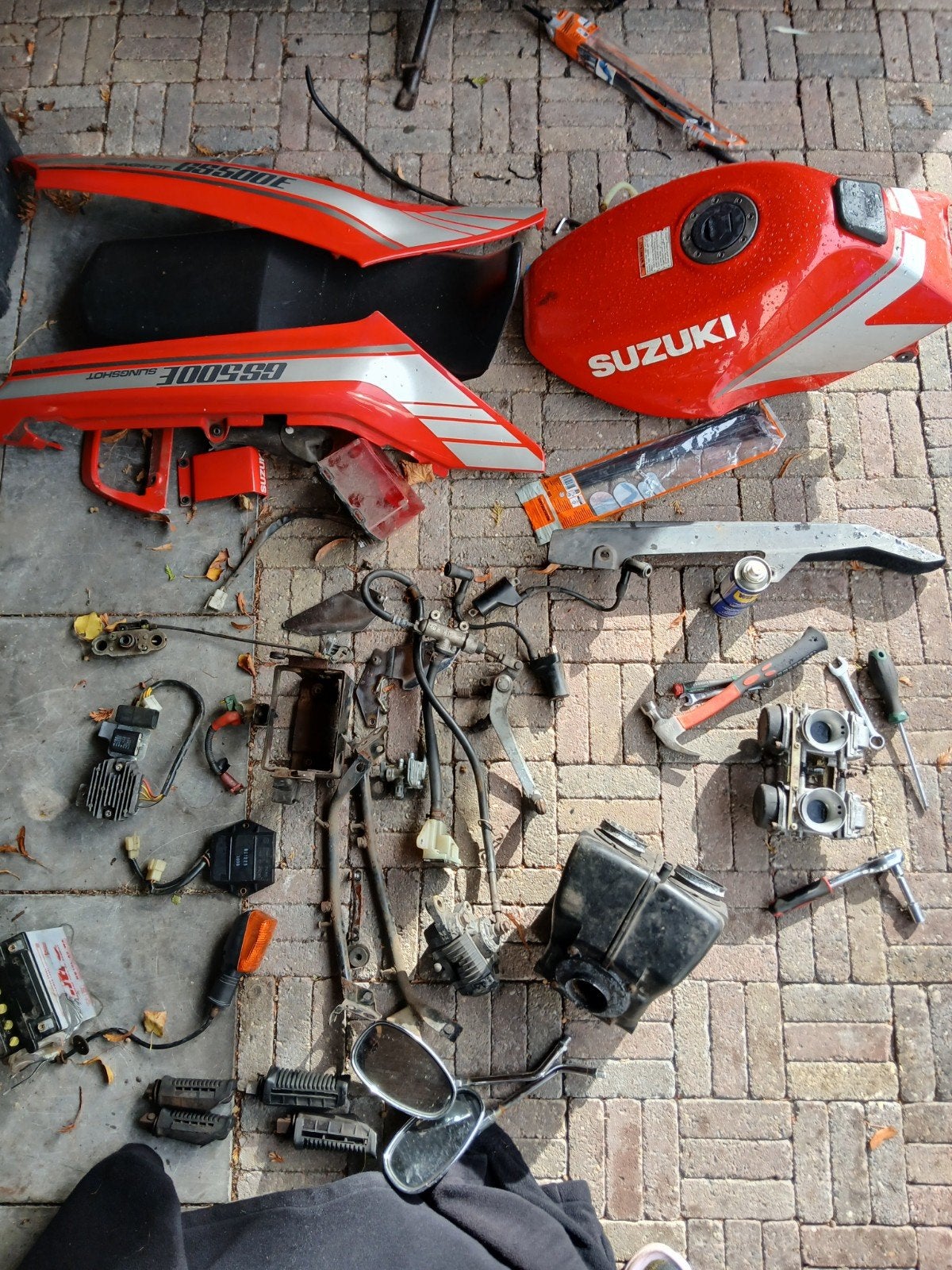 Suzuki GS 500 E onderdelen - Alles behalve voorvork, Motoren, Ophalen of Verzenden