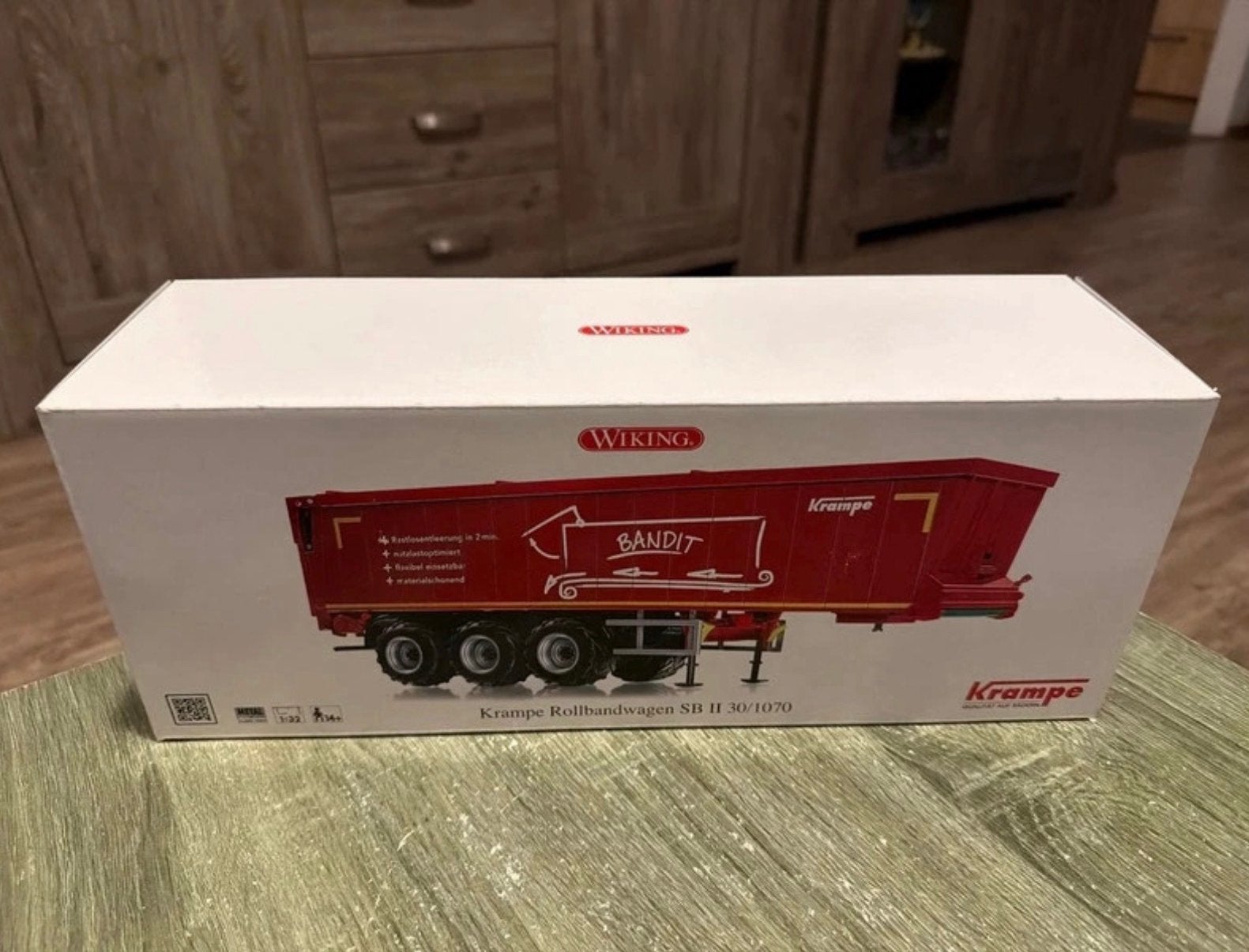 Wiking Krampe 3 asser vrachtwagen kipper, Ophalen of Verzenden, Zo goed als nieuw, Tractor of Landbouw, Overige merken