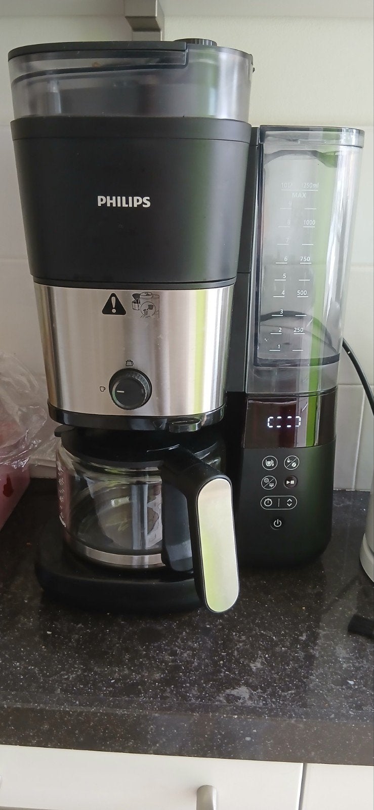 Philips Koffiezetapparaat met bonenmaler, Witgoed en Apparatuur, Koffiezetapparaten, Gebruikt, Koffiebonen, Koffiemachine, 10 kopjes of meer