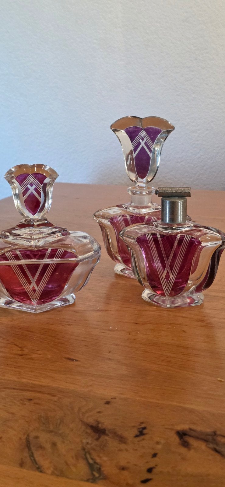 Haida/Karl Palda stijl toilettas 4-delig, Ophalen of Verzenden