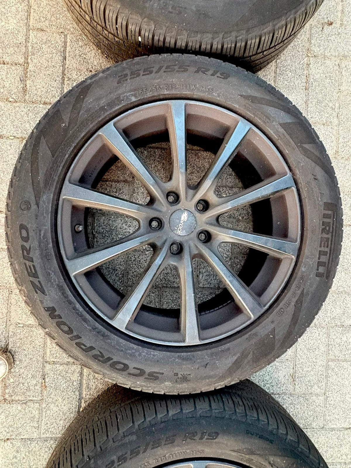 19 inch brock velgen + banden, Gebruikt, 255 mm, All Season, Band(en)