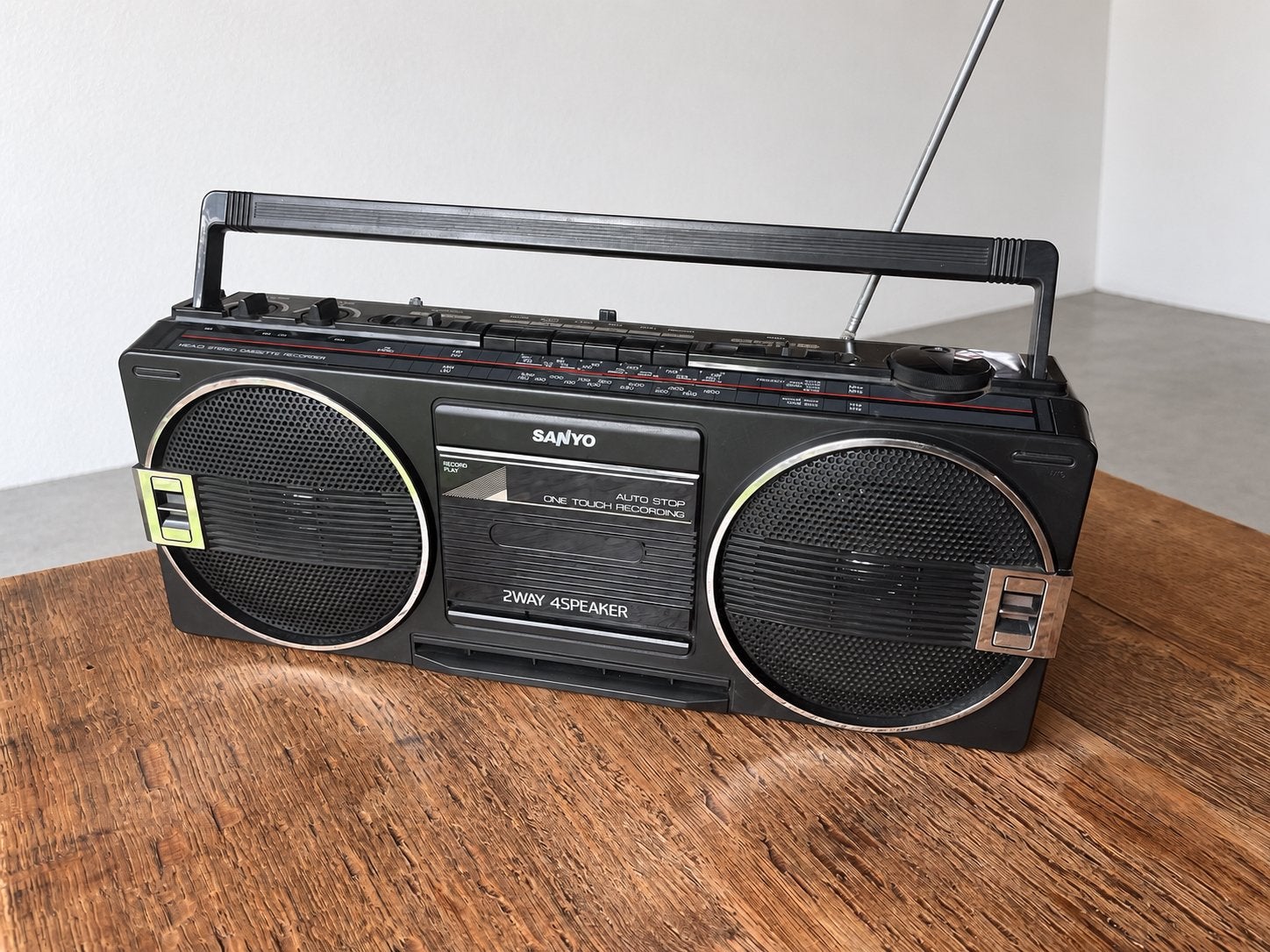 Vintage Sanyo M9709L boombox / radio-cassetterecorder, Ophalen of Verzenden, Gebruikt, Radio