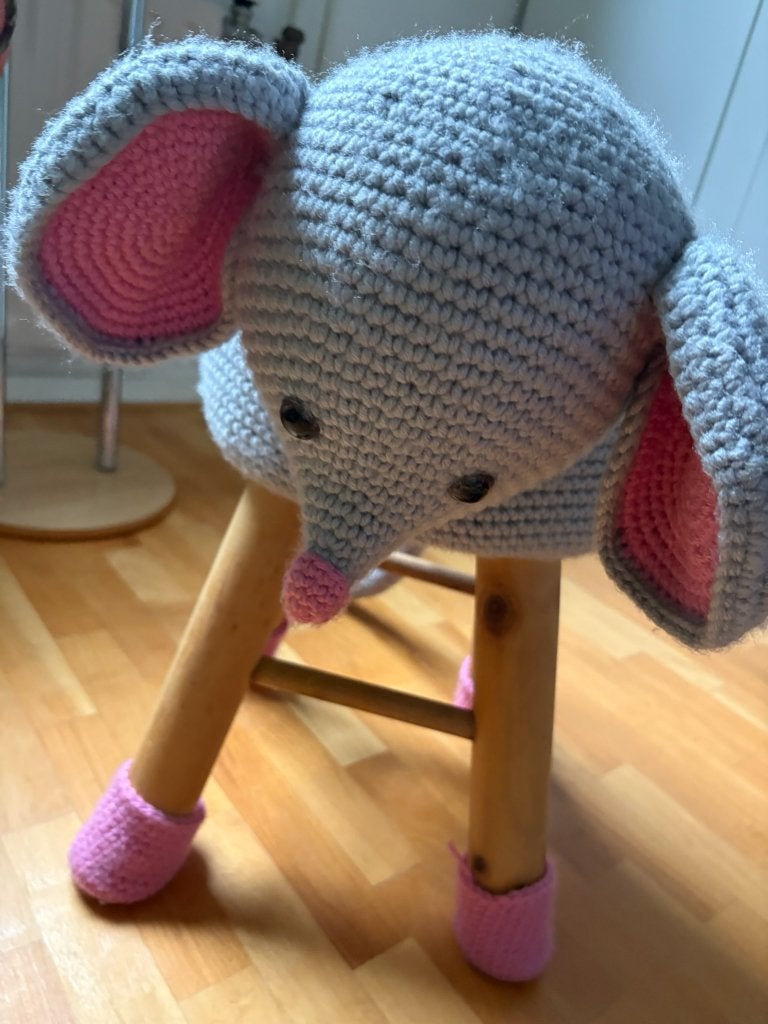 Gehaakte Olifant Krukje - Kinderkrukje, Ophalen of Verzenden, Zo goed als nieuw