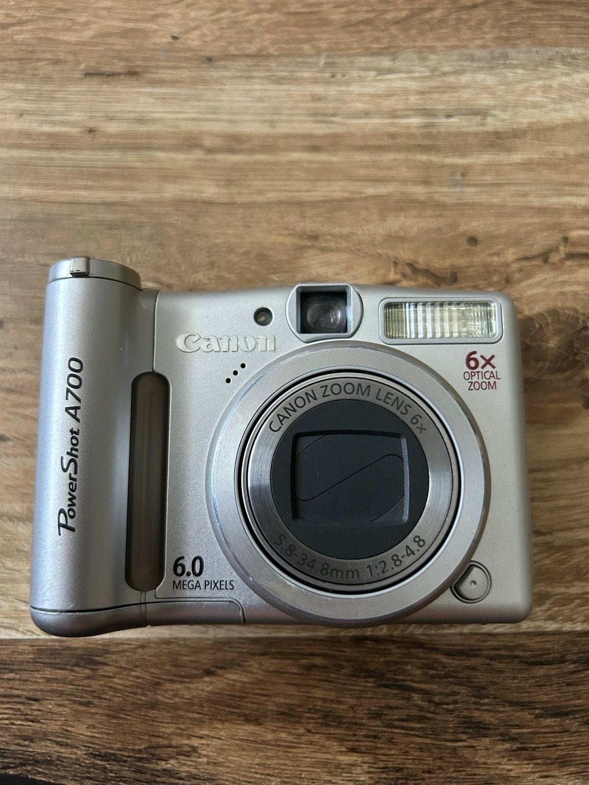 Canon PowerShot A700 Compactcamera 6.0 MP, Ingebouwde flitser, Gebruikt, Canon, Ophalen of Verzenden