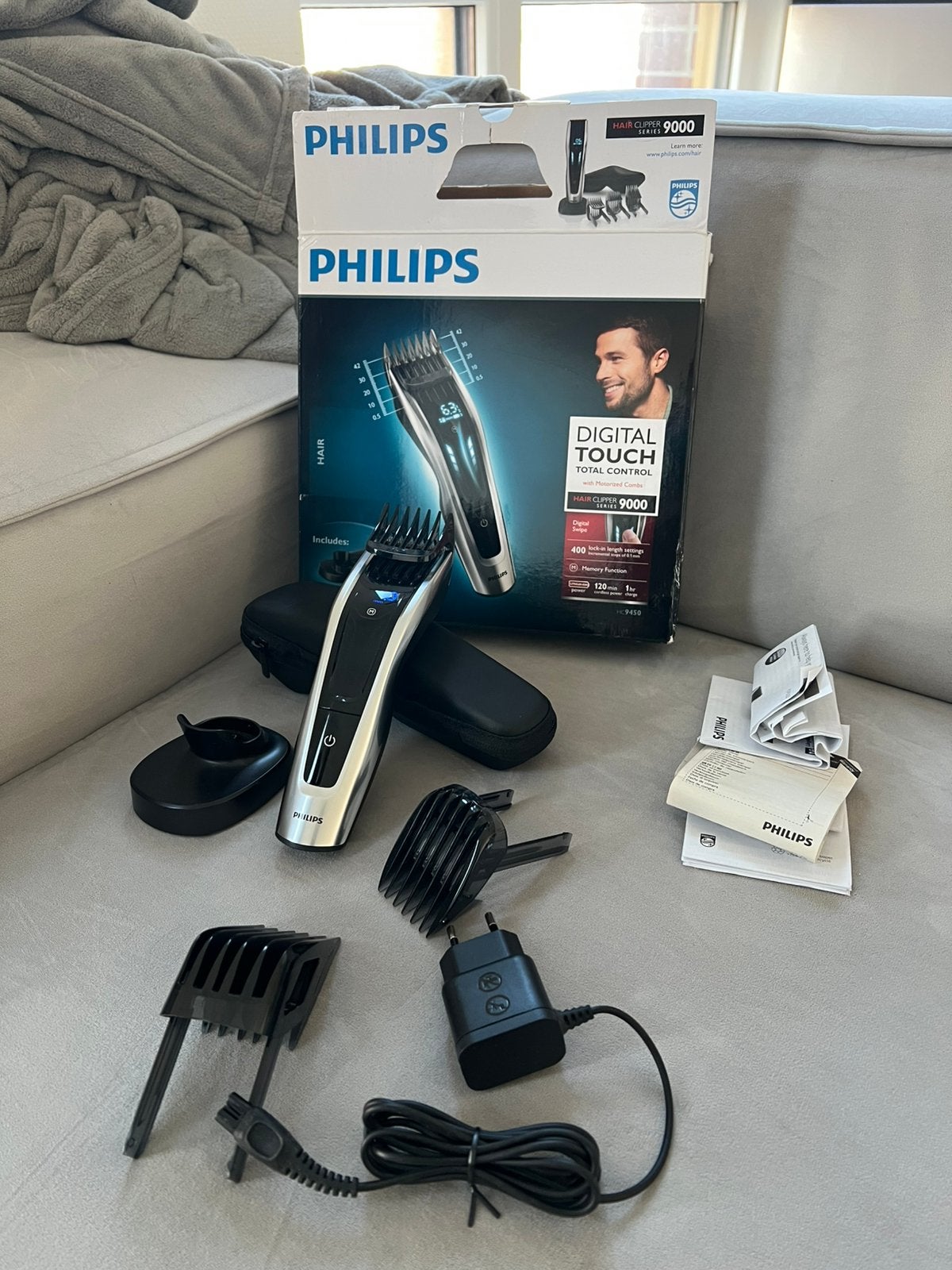 Philips Hairclipper 9000 Series HC9450- Zo goed als nieuw, Ophalen, Zo goed als nieuw, Scheren en Epileren