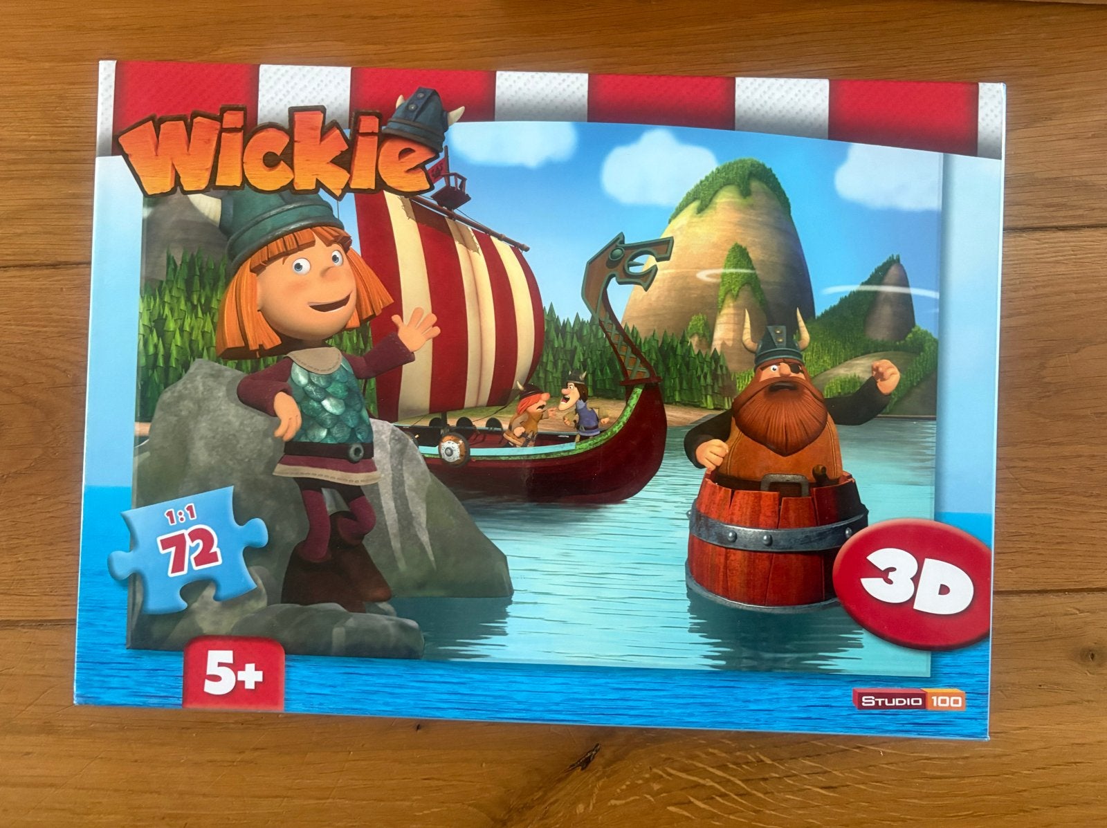 Wickie de Viking 3D puzzel - 72 stukjes, Ophalen of Verzenden, Meer dan 50 stukjes, Zo goed als nieuw, 6 jaar of ouder