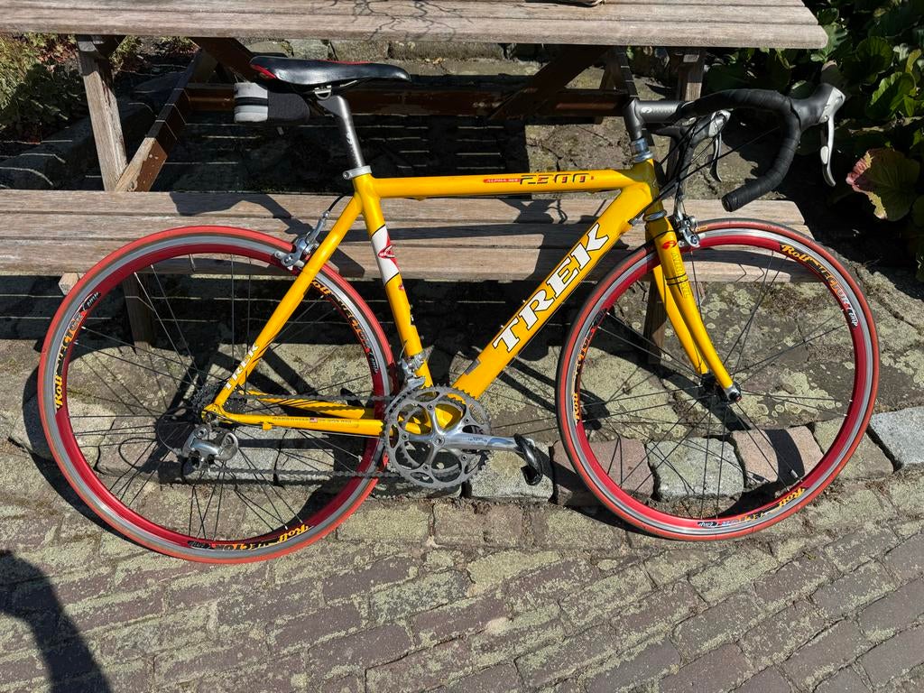 Trek 2300 Alpha Graphite Wielrenfiets - Geel, Fietsen en Brommers, 28 inch, Gebruikt, Aluminium, Meer dan 20 versnellingen