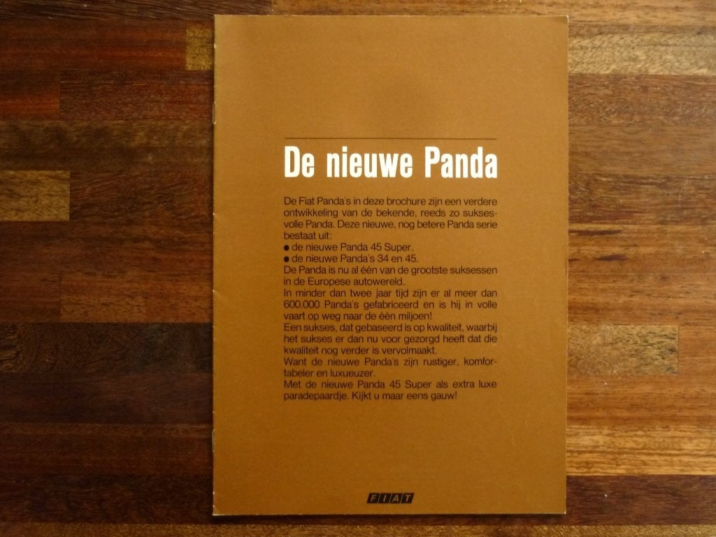 Fiat Panda (1985), Ophalen of Verzenden, Nieuw, Overige merken