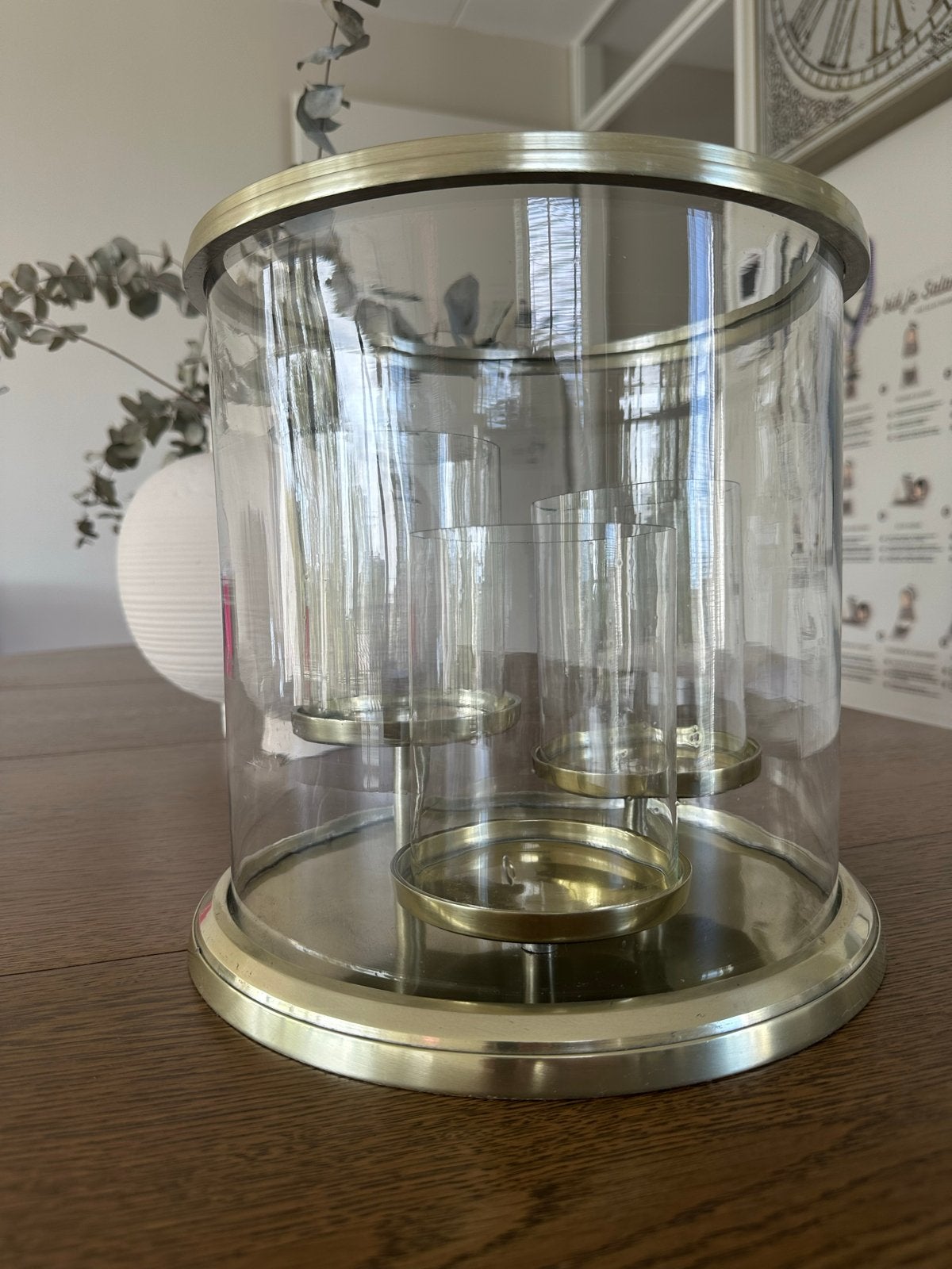 Rivièra Maison Windlicht/Kandelaar - Zo goed als nieuw, Ophalen, Windlicht, Rivièra Maison, Goud