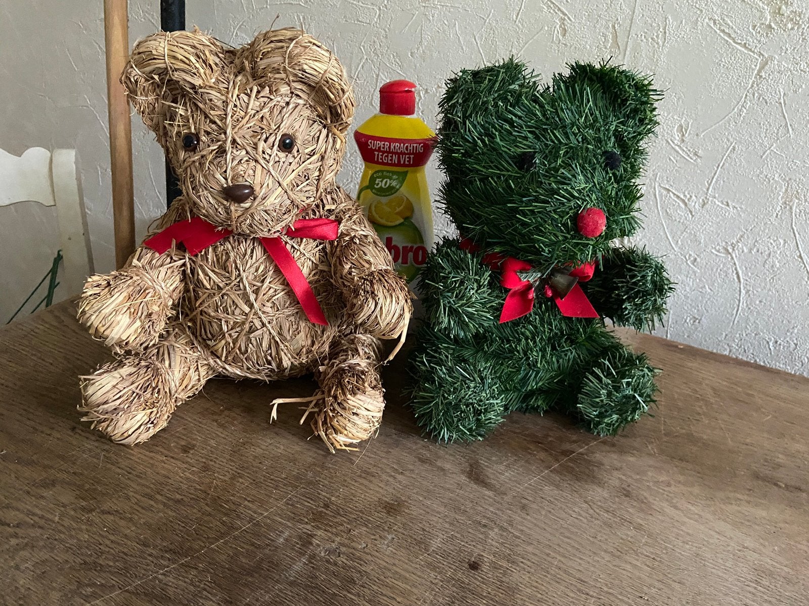 2 leuke decoratieve teddyberen decoratie, Ophalen of Verzenden, Zo goed als nieuw, Stoffen beer, Overige merken