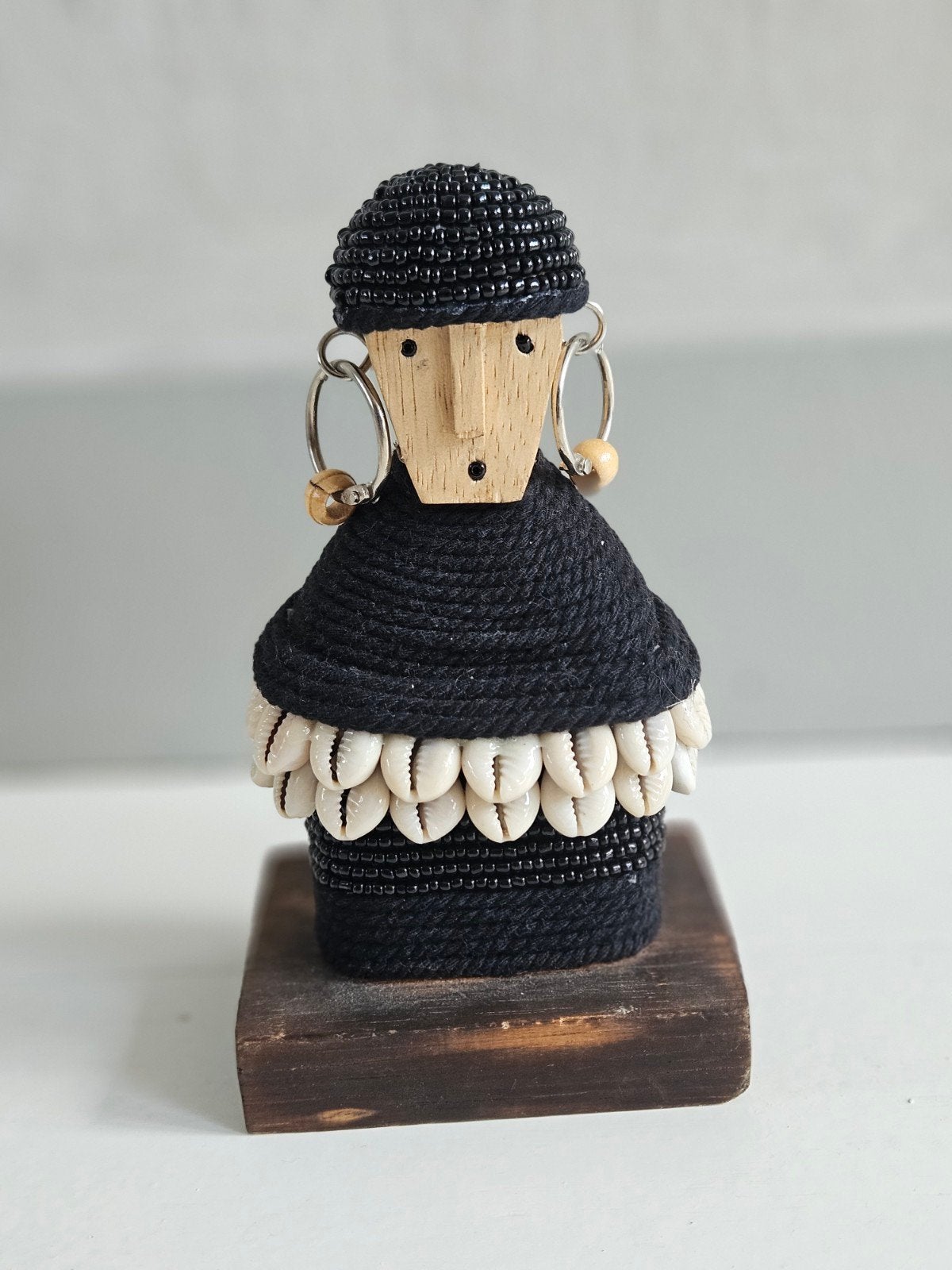 Balinese Namji Pop uit Ubud - Boho Ibiza Stijl, Huis en Inrichting, Woonaccessoires | Overige, Hout, Zwart, Boho, Nieuw