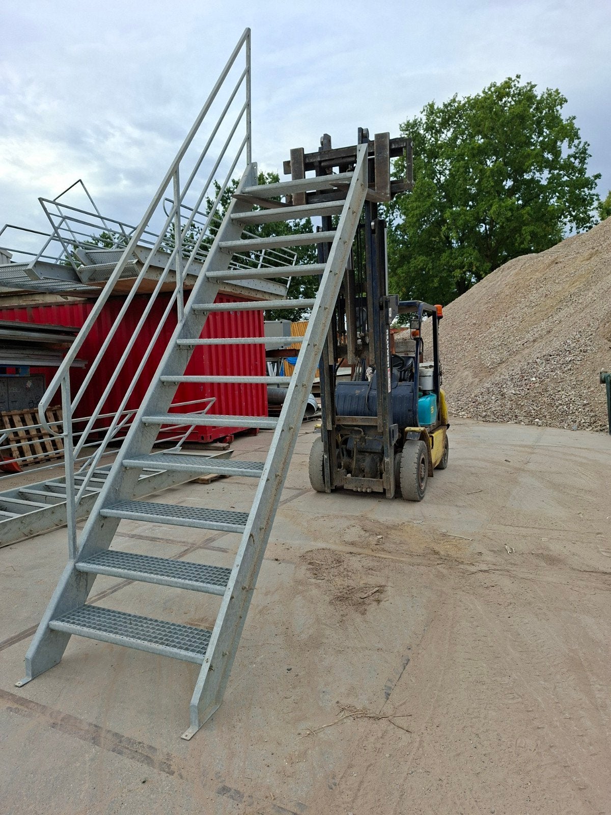 Steektrap Staal Trappen, Ophalen, Gebruikt, IJzer