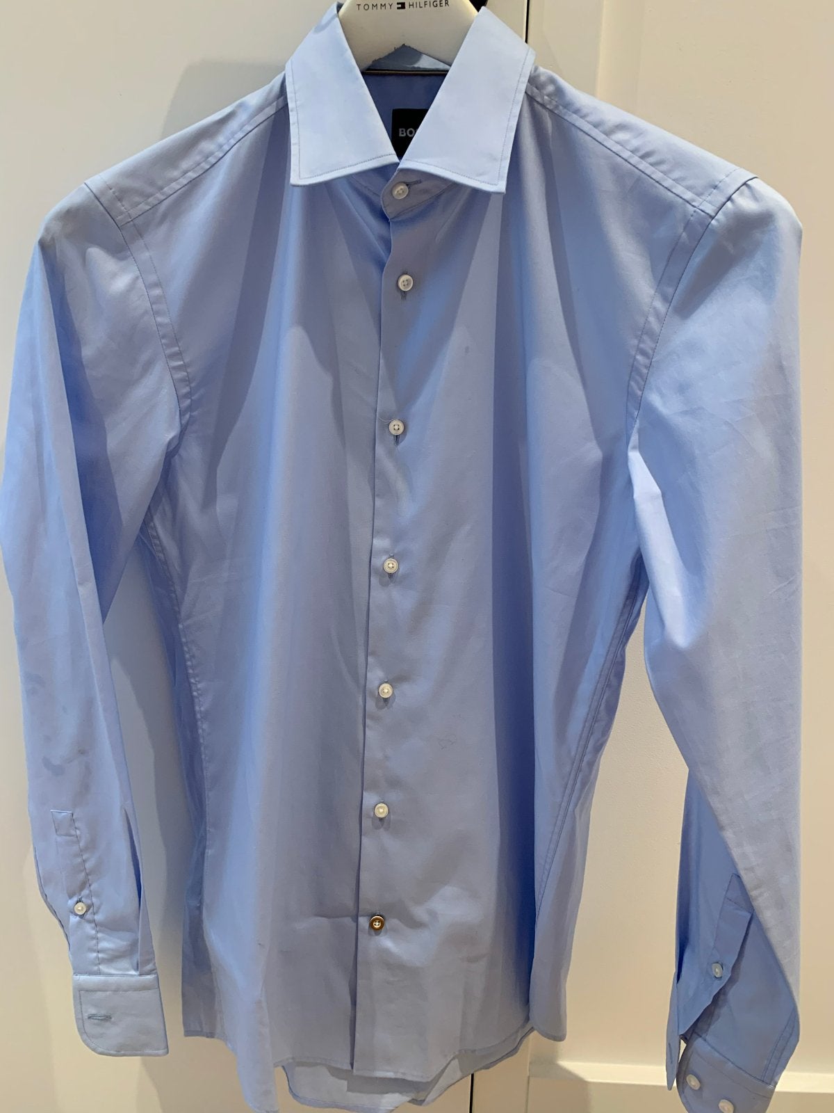 Nieuw BOSS Slim Fit overhemd, maat S (38), Kleding | Heren, Overhemden, Ophalen of Verzenden, Nieuw, Blauw, Halswijdte 38 (S) of kleiner