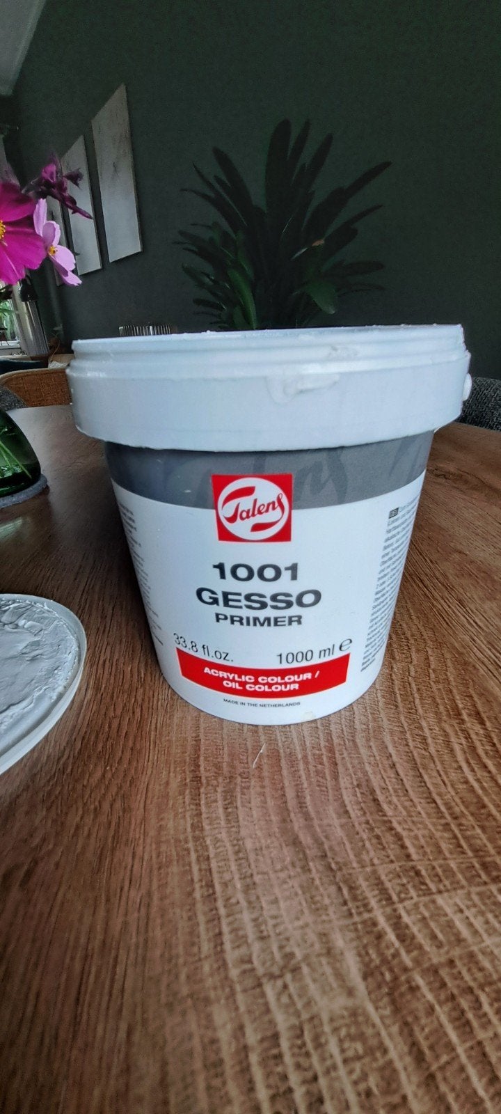 Talens 1001 Gesso Primer 1000ml (nog 3/4 vol), Hobby en Vrije tijd, Ophalen of Verzenden, Gebruikt, Overige typen