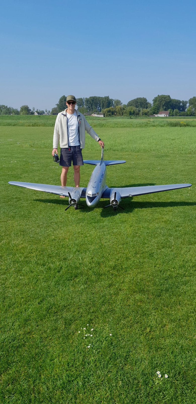 DC-3 Dakota 3,2m Vliegklaar, Ophalen, Zo goed als nieuw, Elektro, RTF (Ready to Fly)