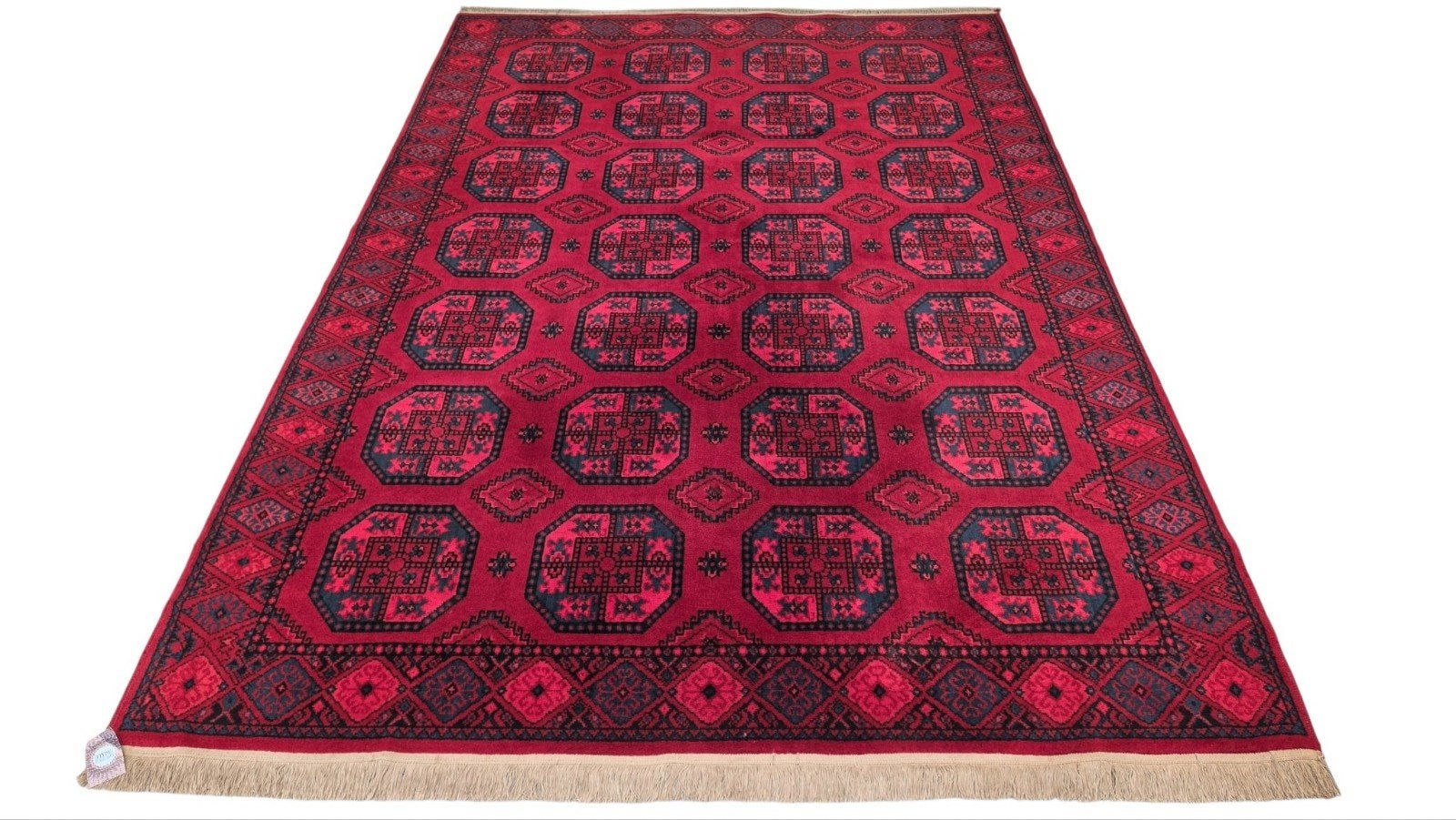 Vintage oosters wol Bouchara vloerkleed nomad 200x293cm, Huis en Inrichting, Blauw, Traditioneel, Oosters, nomad, vintage, hype