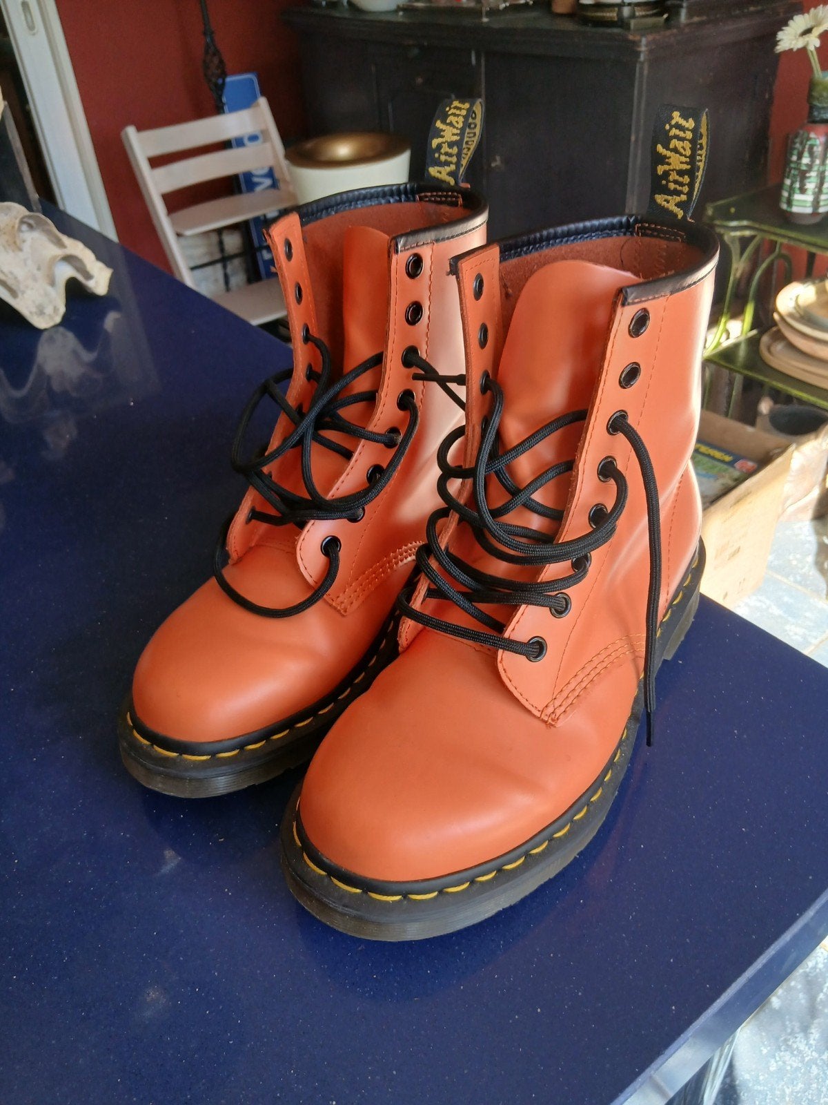 dr martins oranje schoenen maat 38, Vo, Oranje, Zo goed als nieuw, Vo