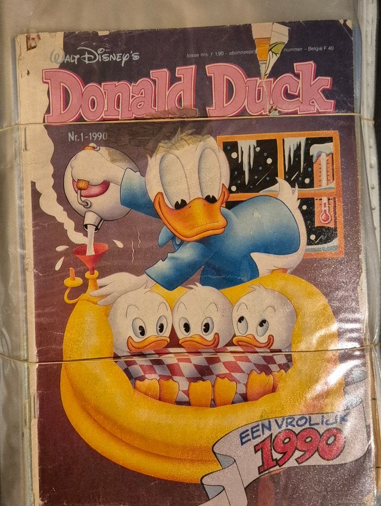 Donald Duck 1990 voor 100% compleet., Complete serie of reeks, Ophalen, Zo goed als nieuw