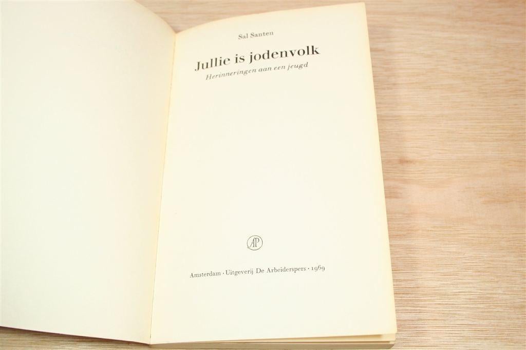 Jullie is Jodenvolk 1969 — Sal Santen Herinneringen, Ophalen of Verzenden, Gelezen