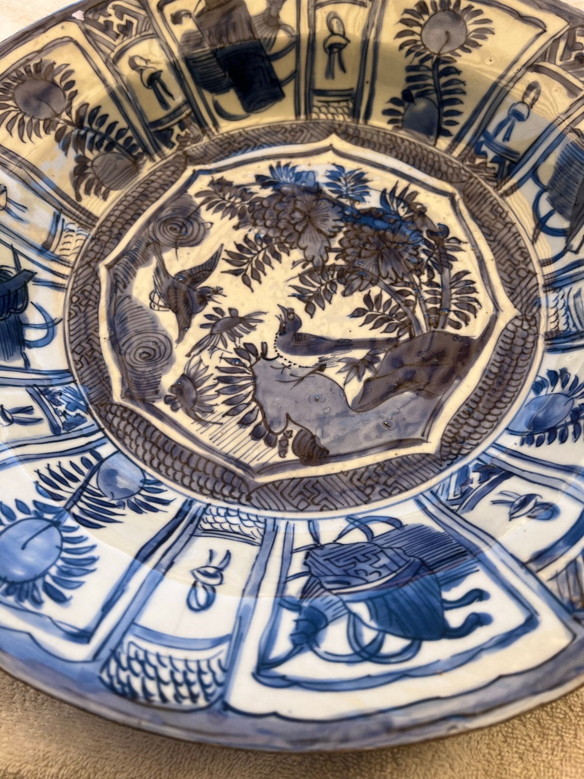Antiek Chinees wanli Porseleinen Schotel, Antiek en Kunst, Antiek | Porselein, Verzenden