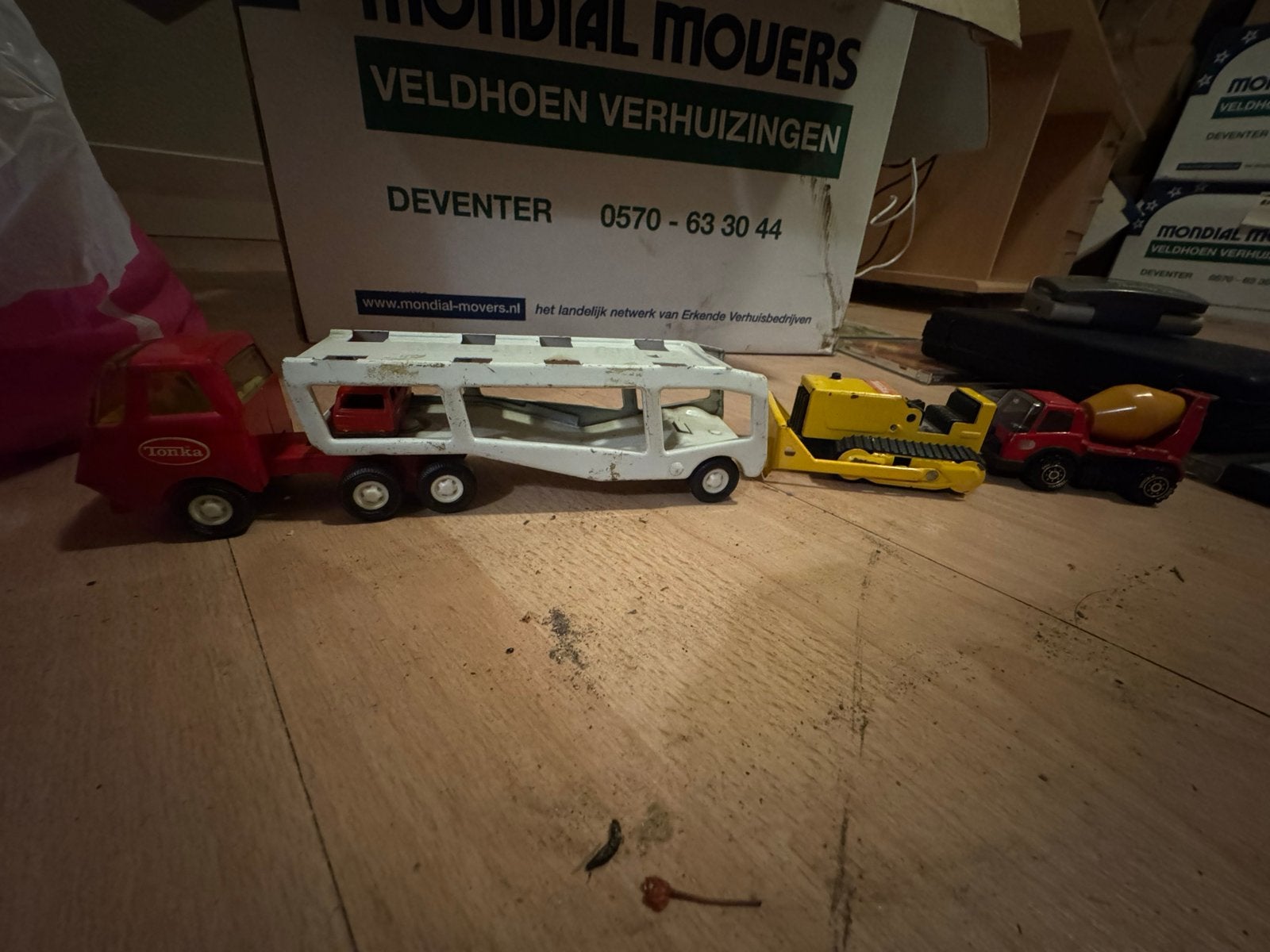 Vintage Tonka Speelgoed Vrachtwagens en Autoambulance, Ophalen of Verzenden, Gebruikt