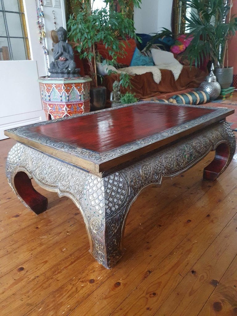 salontafel, Ophalen, Gebruikt, 100 tot 150 cm, Teakhout