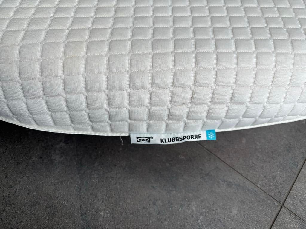 IKEA KLUBBSPORRE ergonomisch kussen, zij- en rugslaper, Ophalen of Verzenden, Zo goed als nieuw, Wit, Rechthoekig